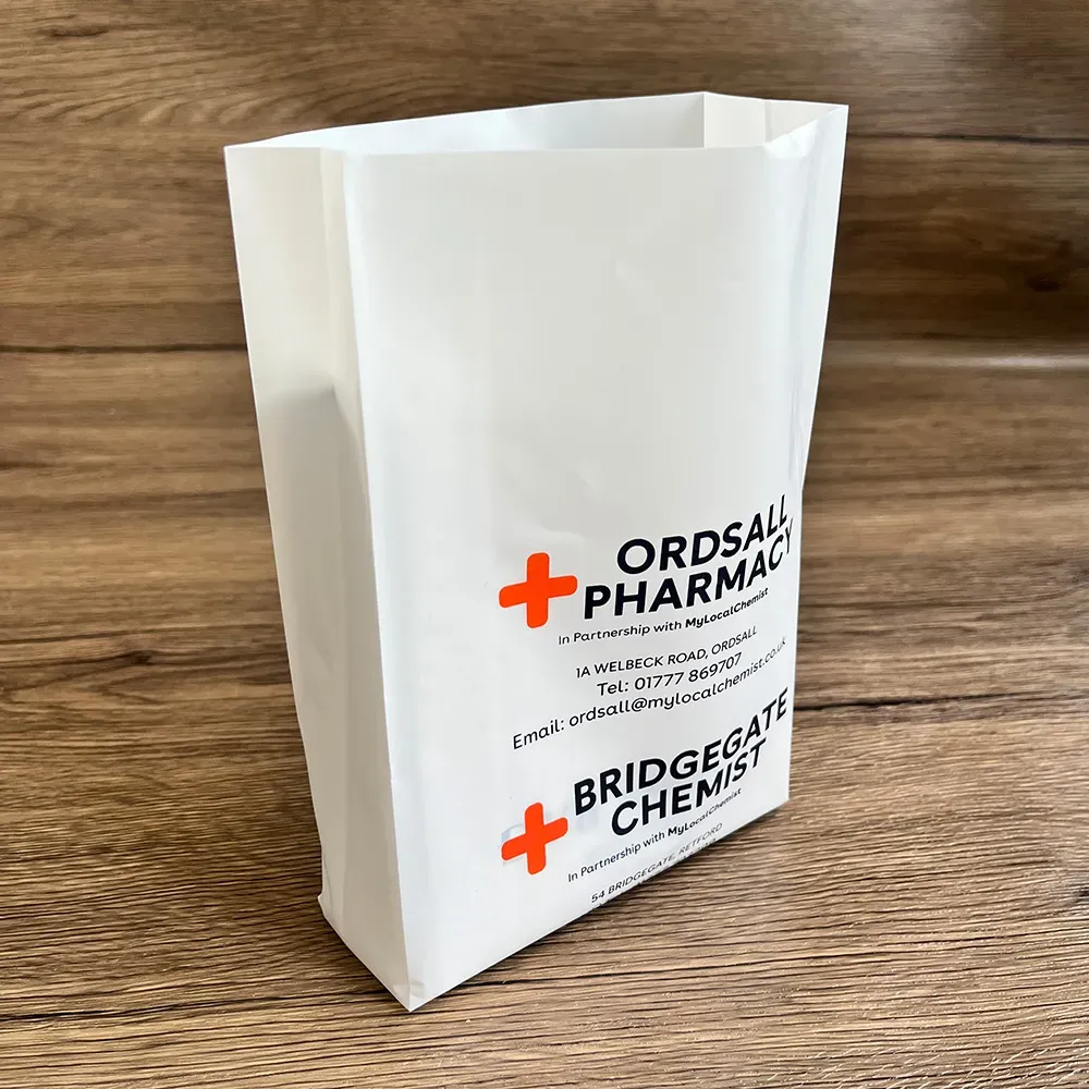 pharmacy bags with logo